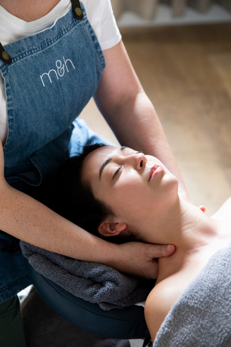 Head massage at Milk & Honey Remedial Massage Melbourne.